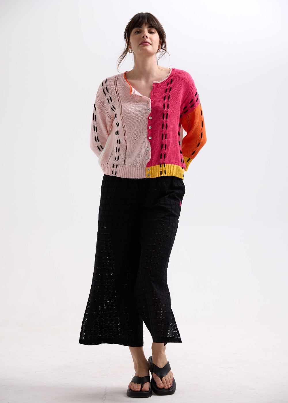 Zaket &amp; Plover - Thread Detail Cardigan - Blush