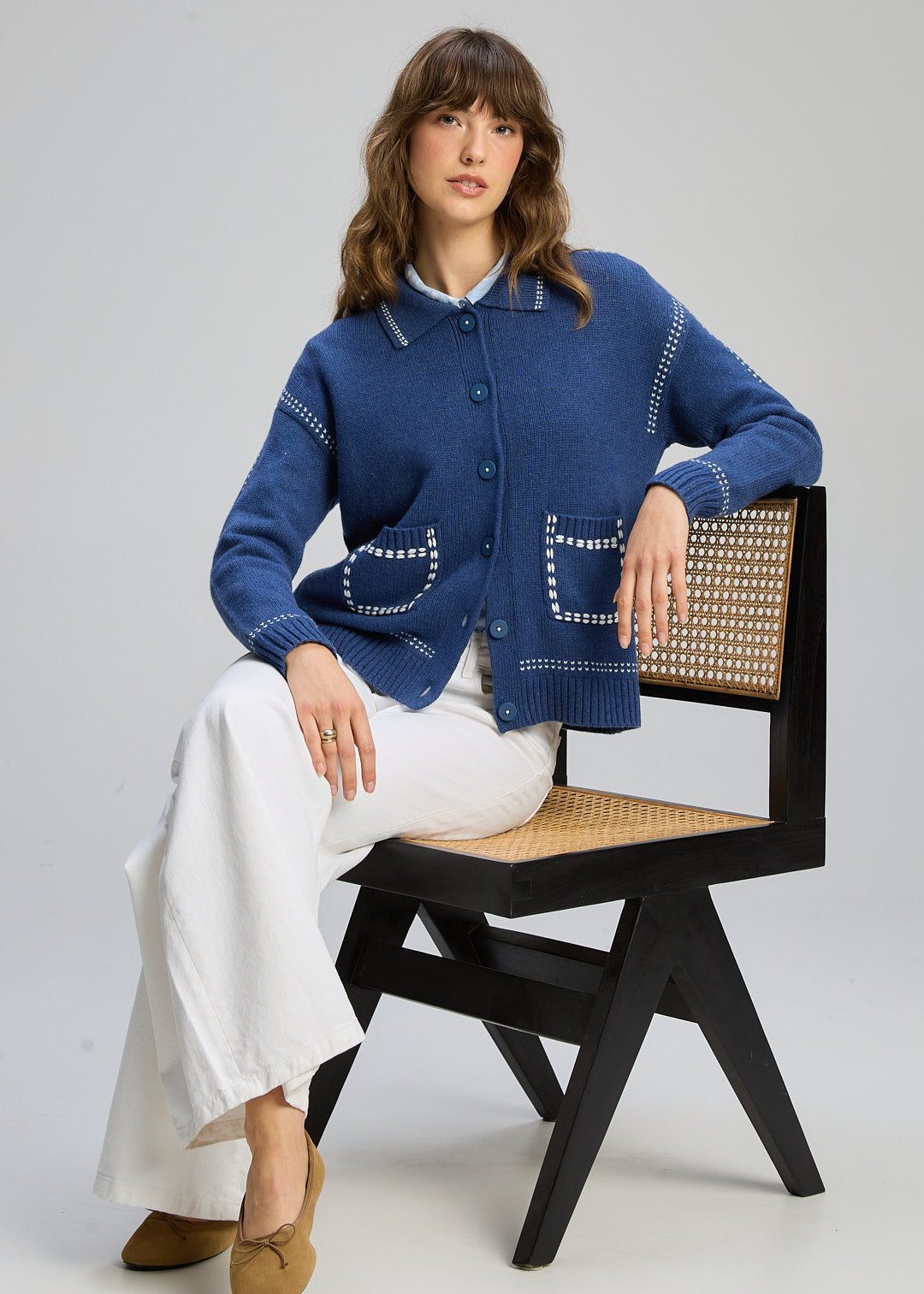 Zaket & Plover - Tailored Cardi - Indigo