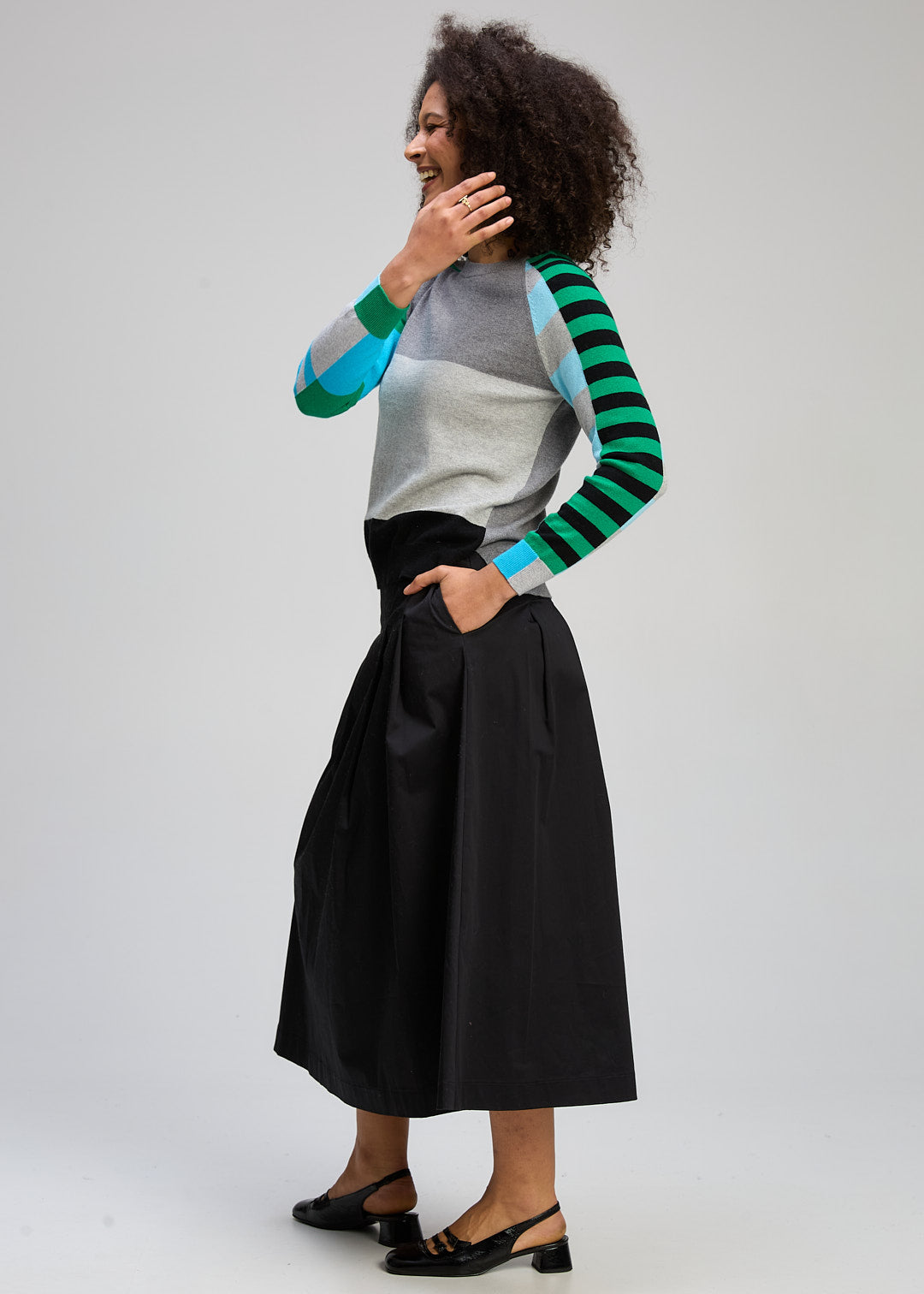 Zaket & Plover - Colour Block Jumper - Marle