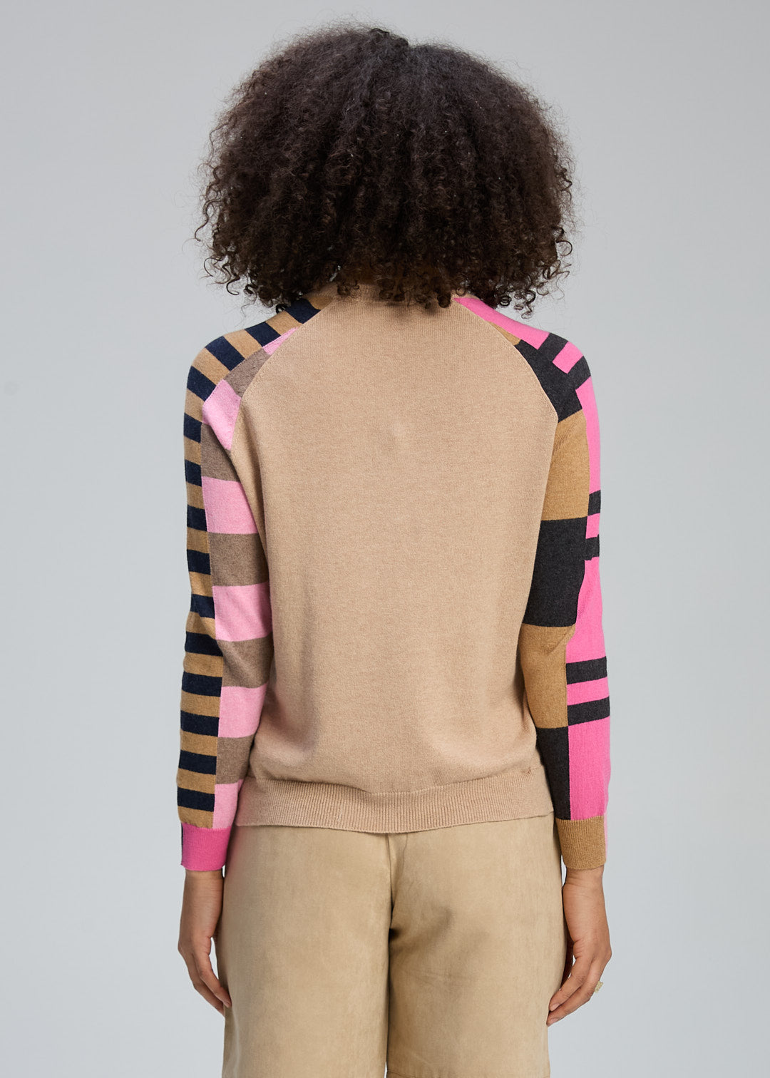 Zaket & Plover - Colour Block Jumper - Oat