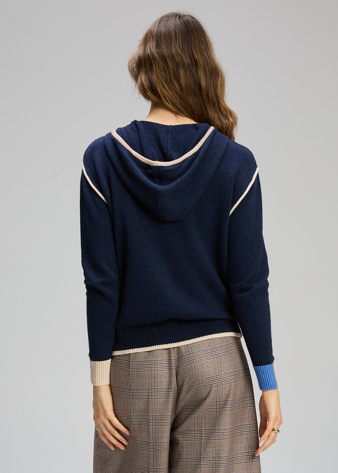 Zaket & Plover -  Threaded Hoodie - Dark Denim