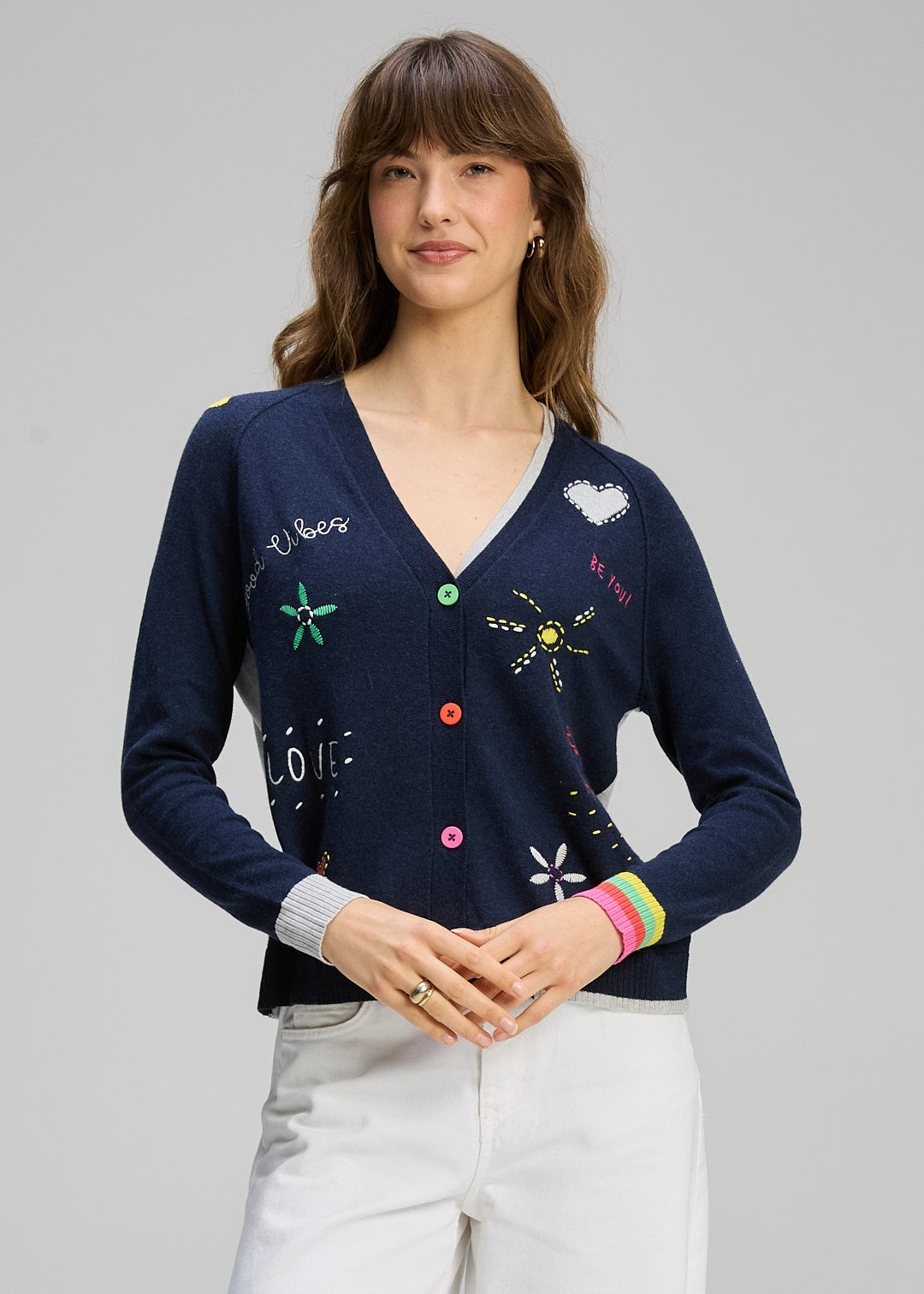 Zaket & Plover - Good Energy Cardi - Dark Denim