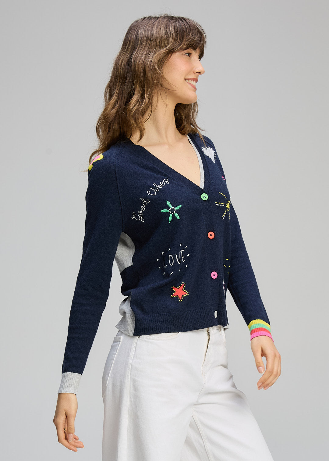 Zaket & Plover - Good Energy Cardi - Dark Denim