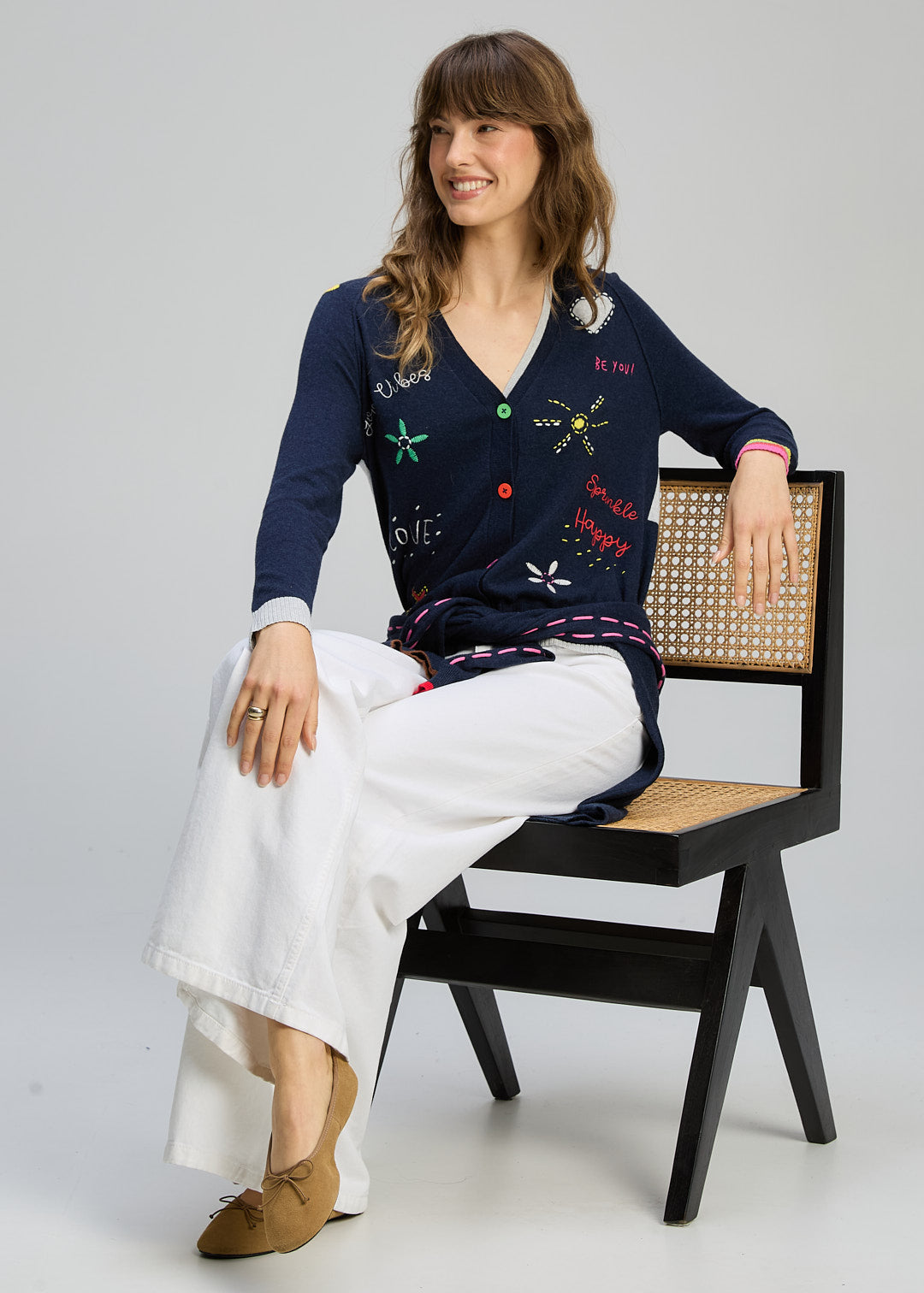 Zaket & Plover - Good Energy Cardi - Dark Denim