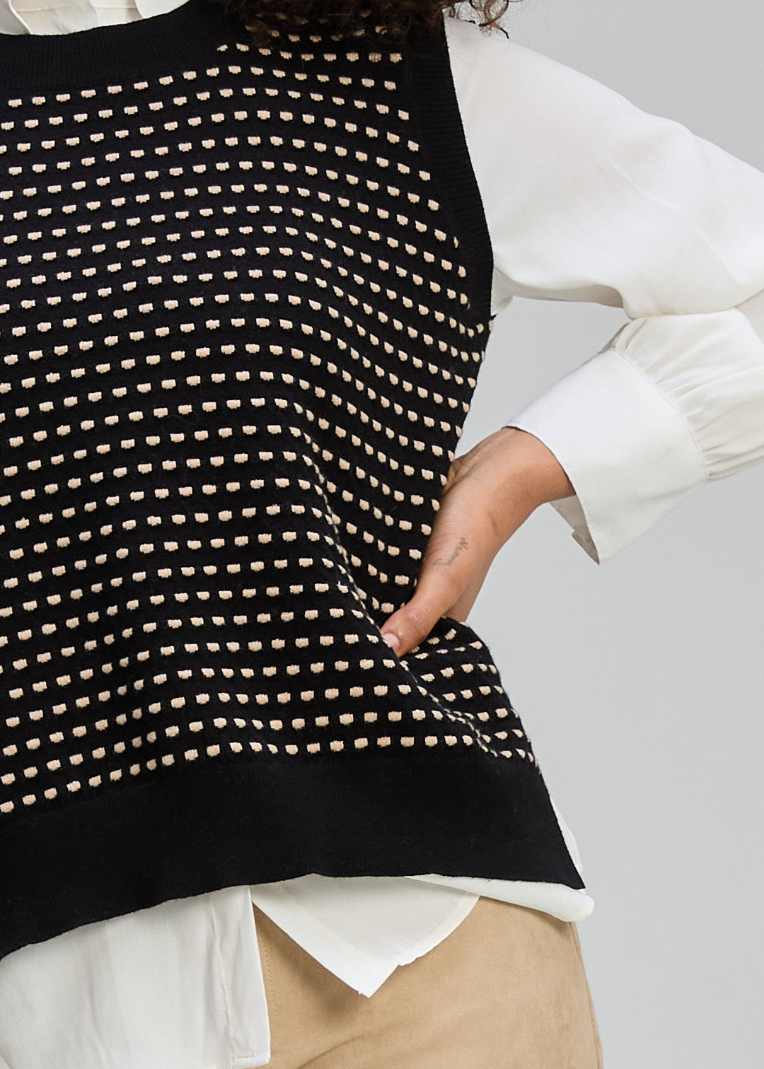 Zaket & Plover - Textured Tank - Black