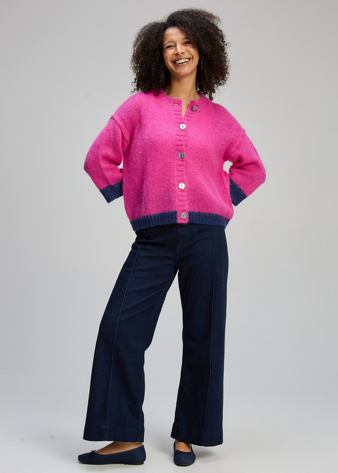 Zaket & Plover - Kid Mohair Cardi - Magenta