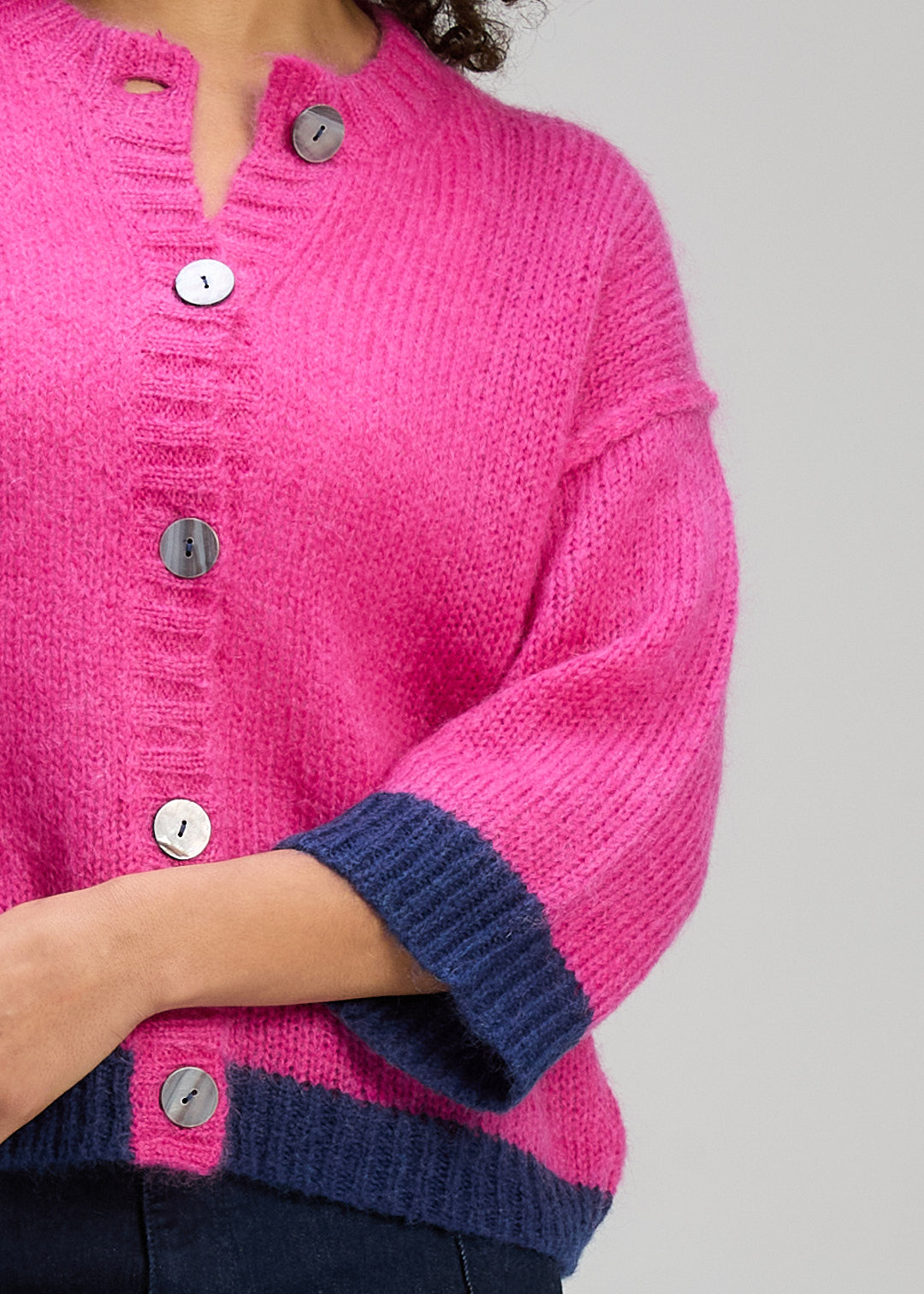 Zaket & Plover - Kid Mohair Cardi - Magenta