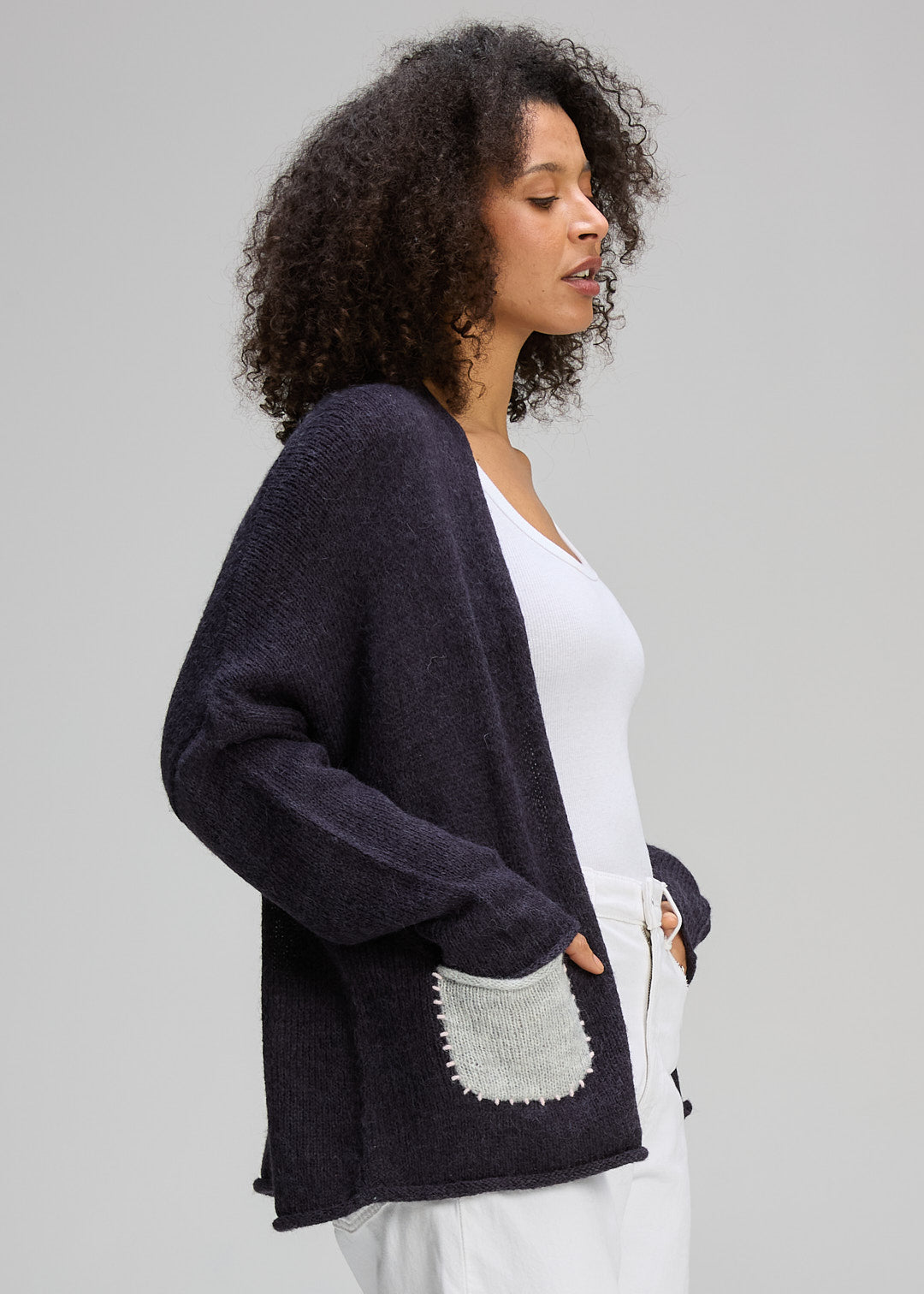 Zaket & Plover - Bloom Back Cardi - Ink