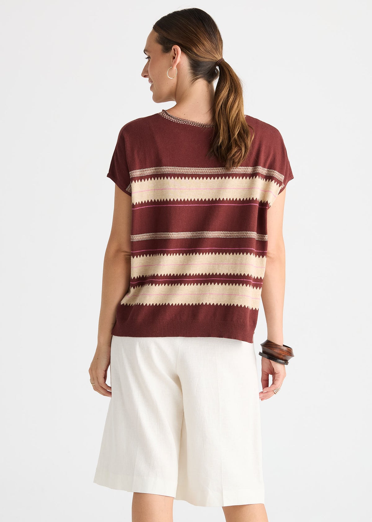 Zaket & Plover - Knitted Tee - Sangria