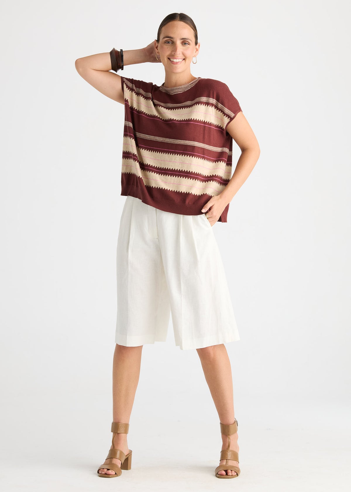 Zaket & Plover - Knitted Tee - Sangria