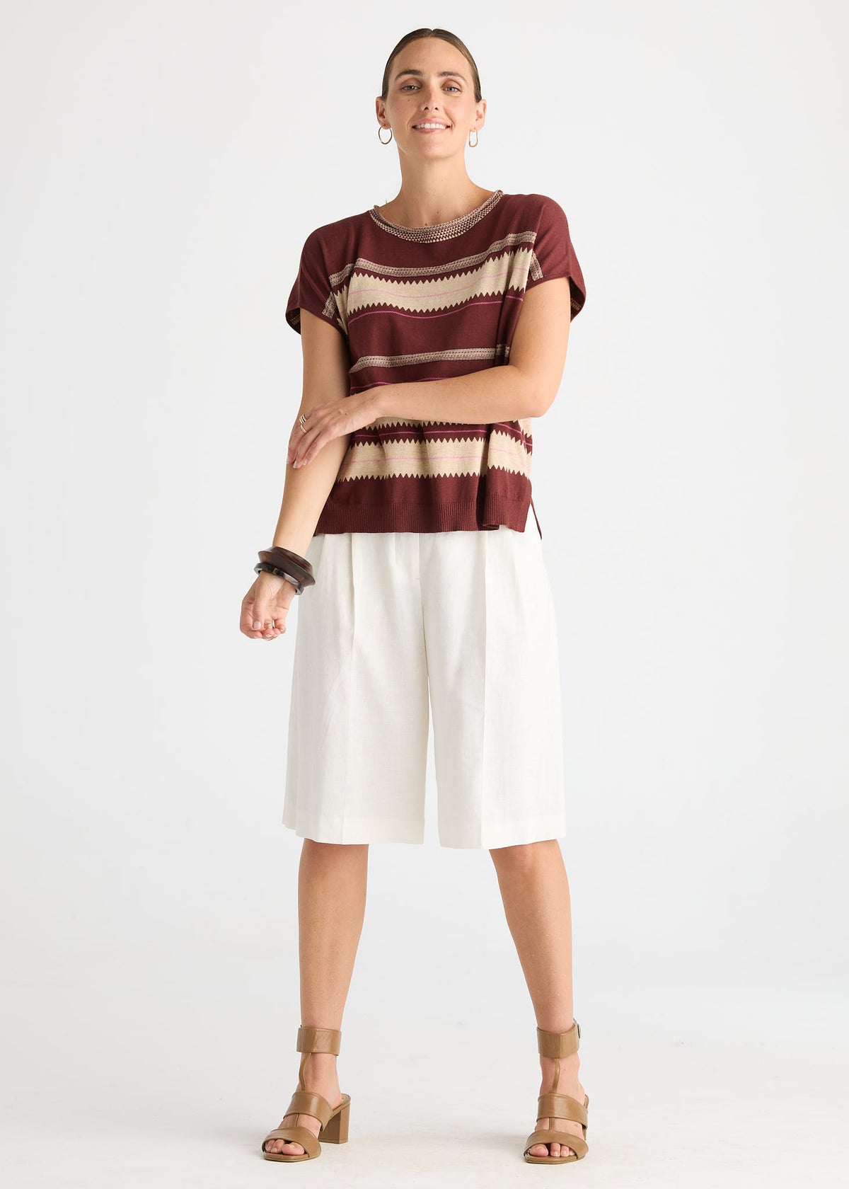 Zaket & Plover - Knitted Tee - Sangria