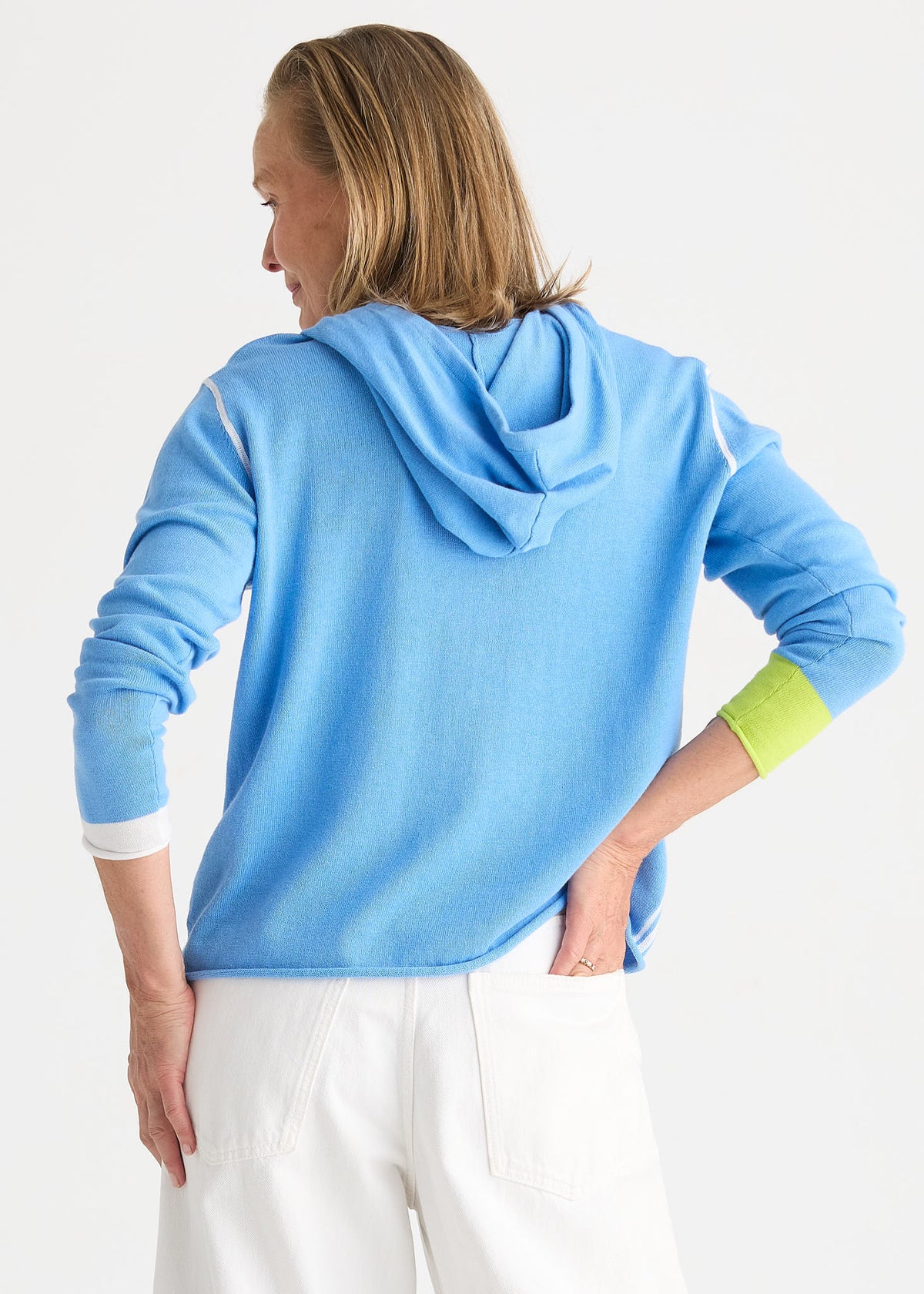 Zaket & Plover - Zip Hoodie - Cornflower