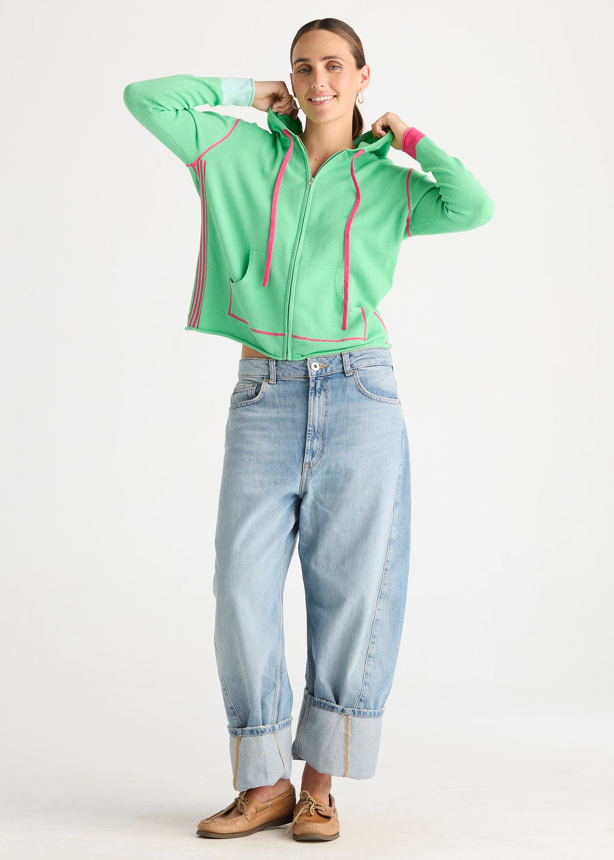 Zaket & Plover - Zip Hoodie - Jelly Mint