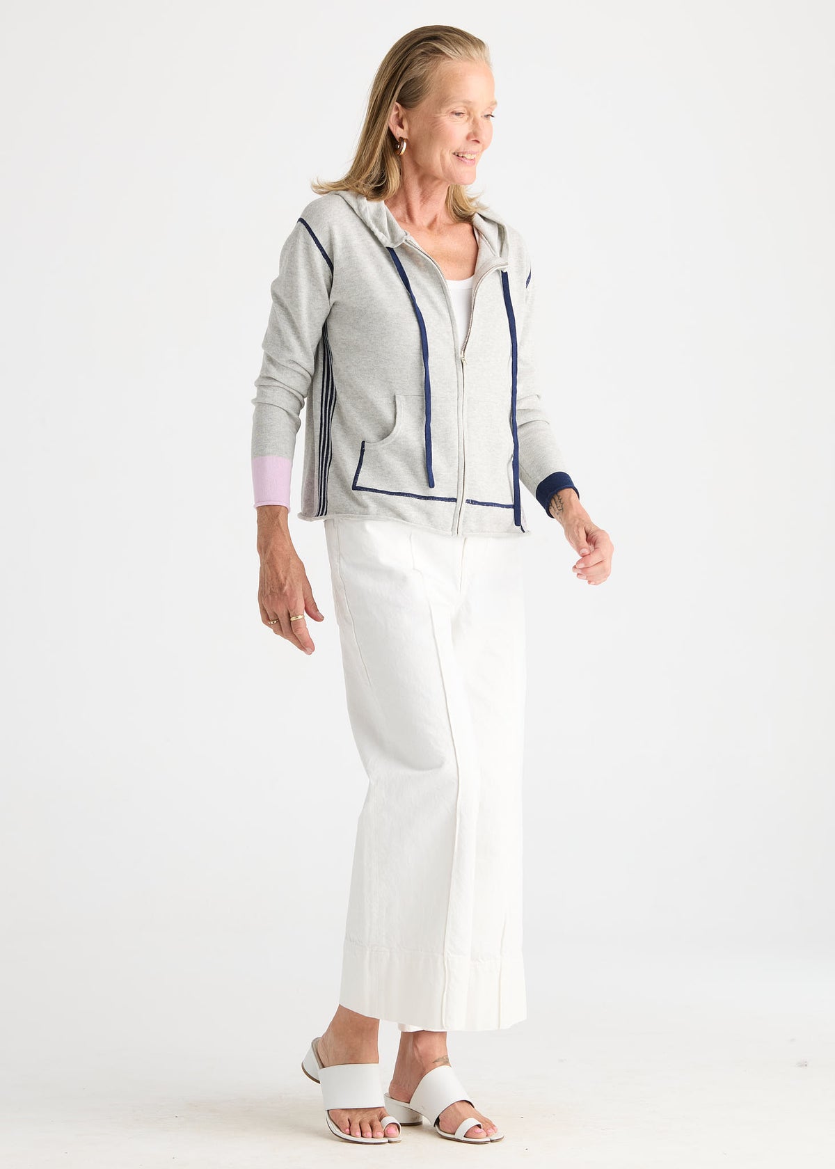 Zaket & Plover - Zip Hoodie - Light Marle