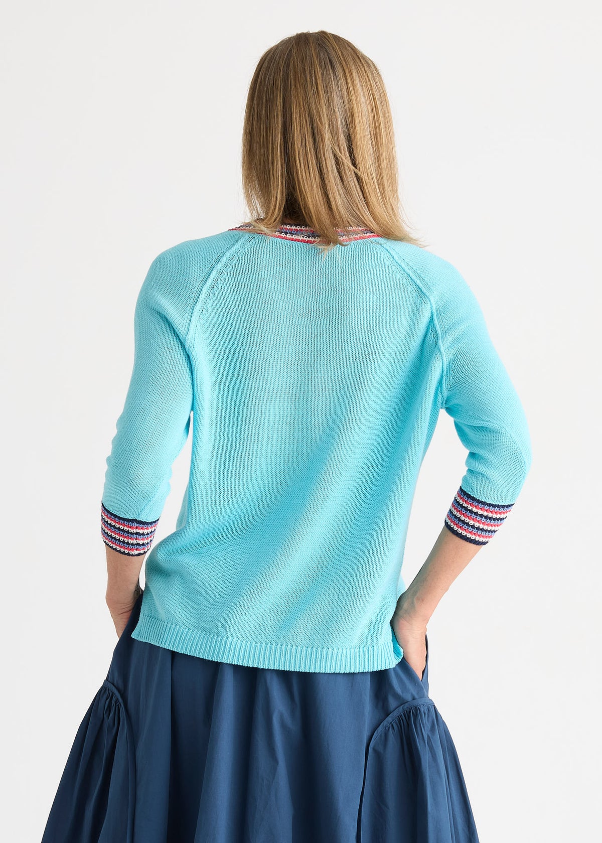 Zaket & Plover - Scoop Neck Linen Top - Capri