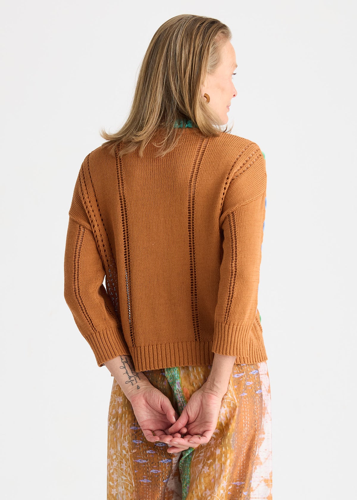Zaket & Plover - Ribbon Knit Cardigan - Toffee