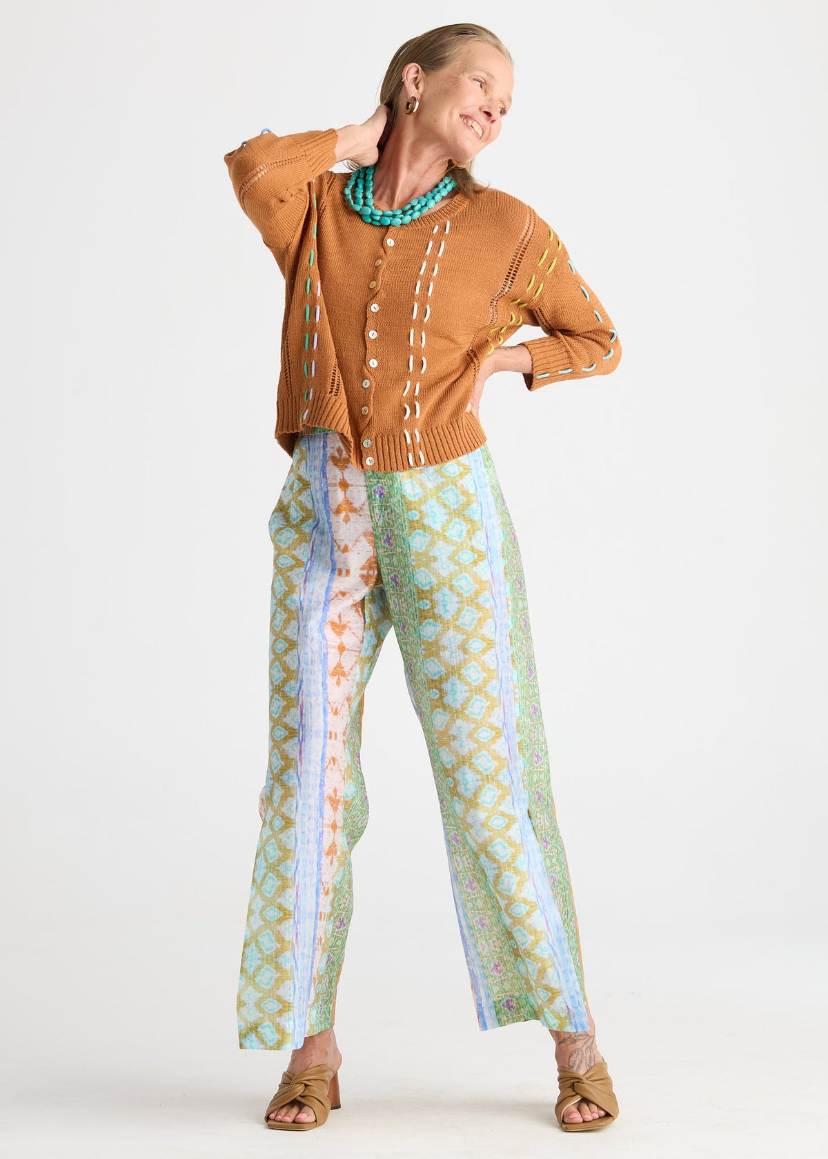 Zaket & Plover - Ribbon Knit Cardigan - Toffee