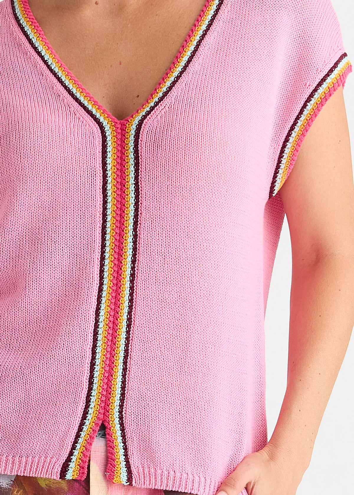 Zaket & Plover - Linen Vest - Begonia Pink