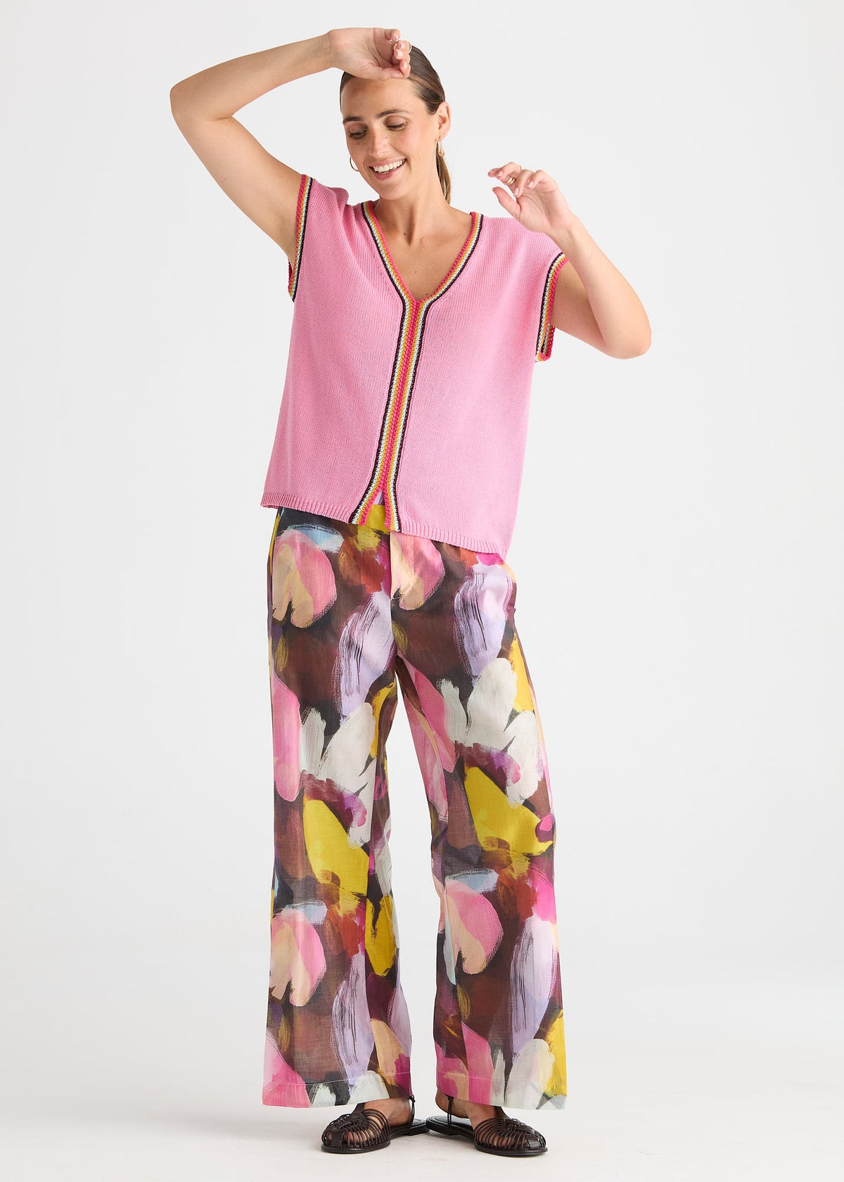 Zaket & Plover - Linen Vest - Begonia Pink
