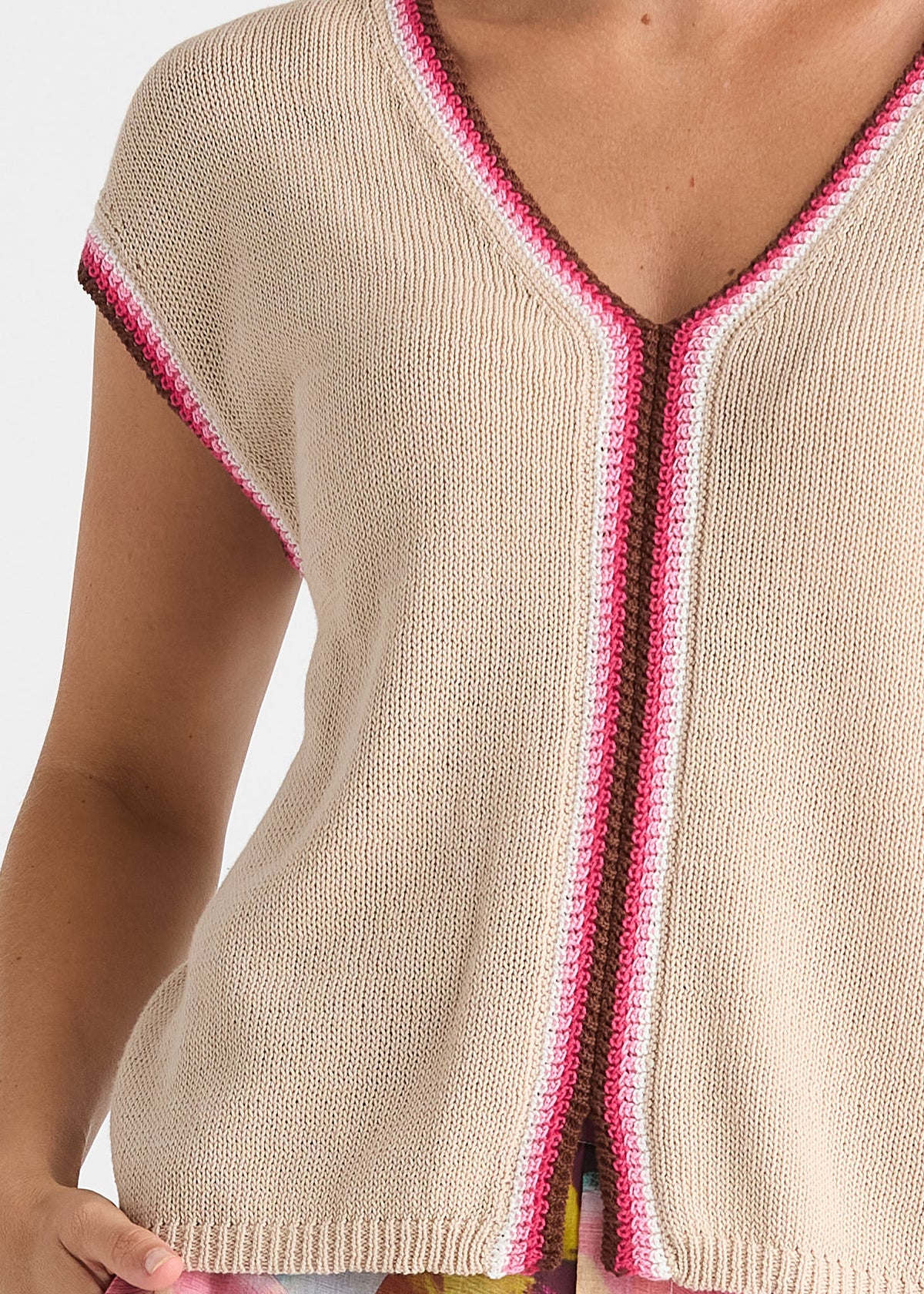 Zaket & Plover - Linen Vest - Raspberry