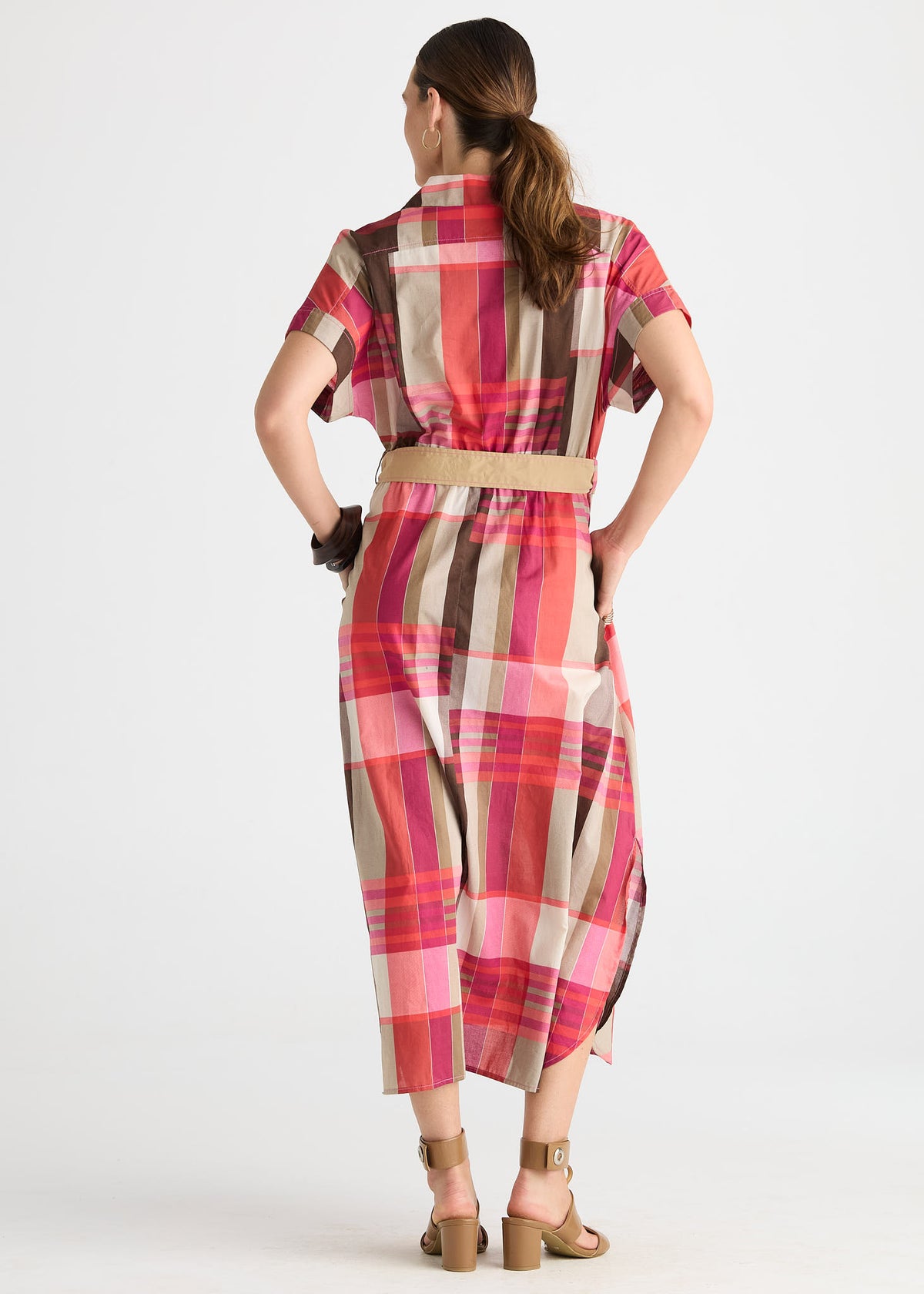 Zaket & Plover - Check Dress  - Toast