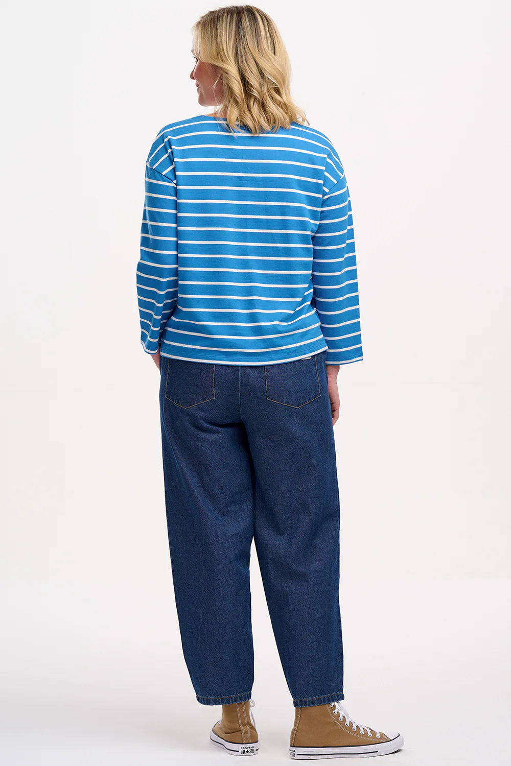 Sugarhill - Billie Breton Top - French Blue, Lobster Stripe