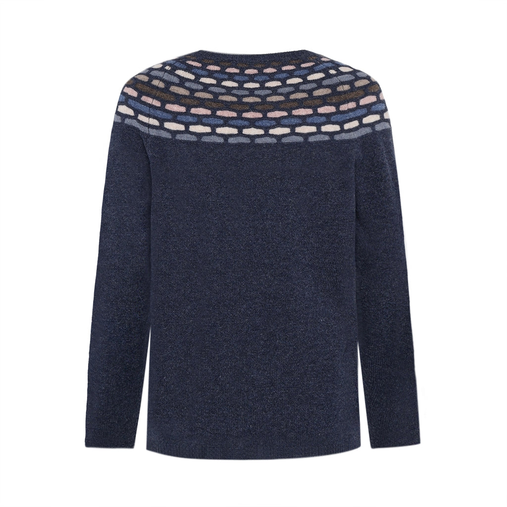 Mansted - Brigitte Lamb Honey Yoke Pull Over - Soft Blue