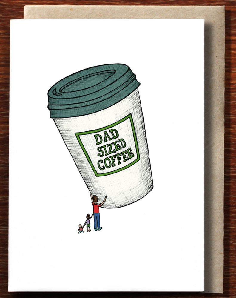 Nonsense Maker Card - Dad Sized Coffee
