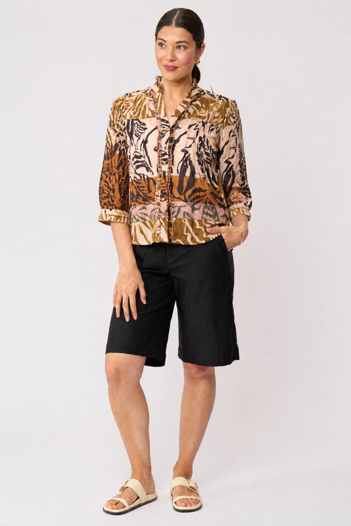 Foil  - Crushing it 3/4 Sleeve Shirt - Keep Palm