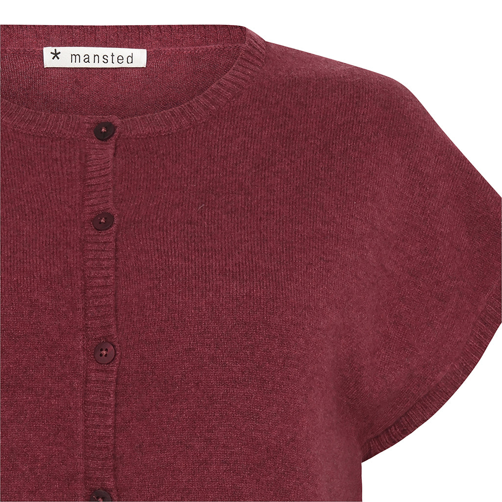 Mansted - Haiku Vest - Yak Blend Vest - Ruby