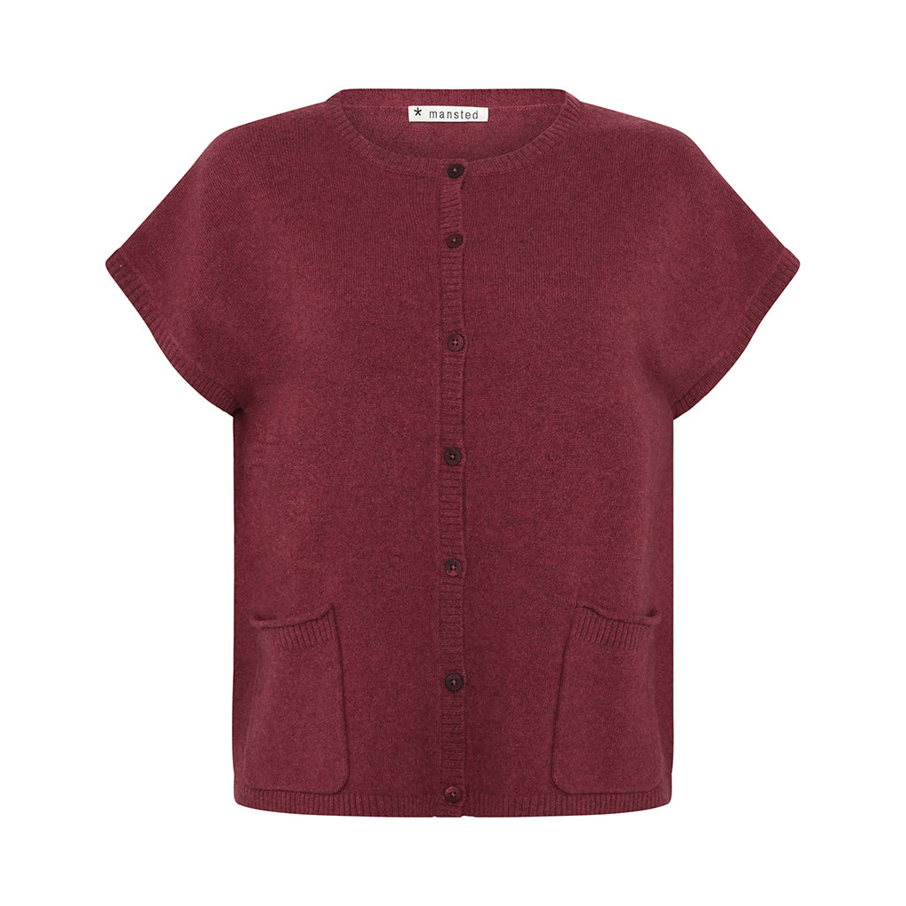 Mansted - Haiku Vest - Yak Blend Vest - Ruby