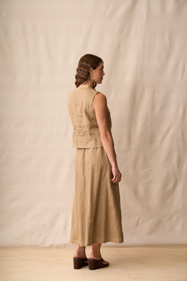 Neris - Harper Vest - Biscotti