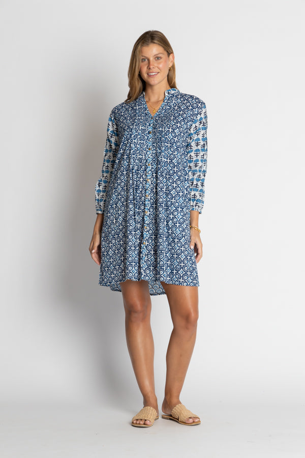 IBSA - Idaho Tuck Dress - Indigo