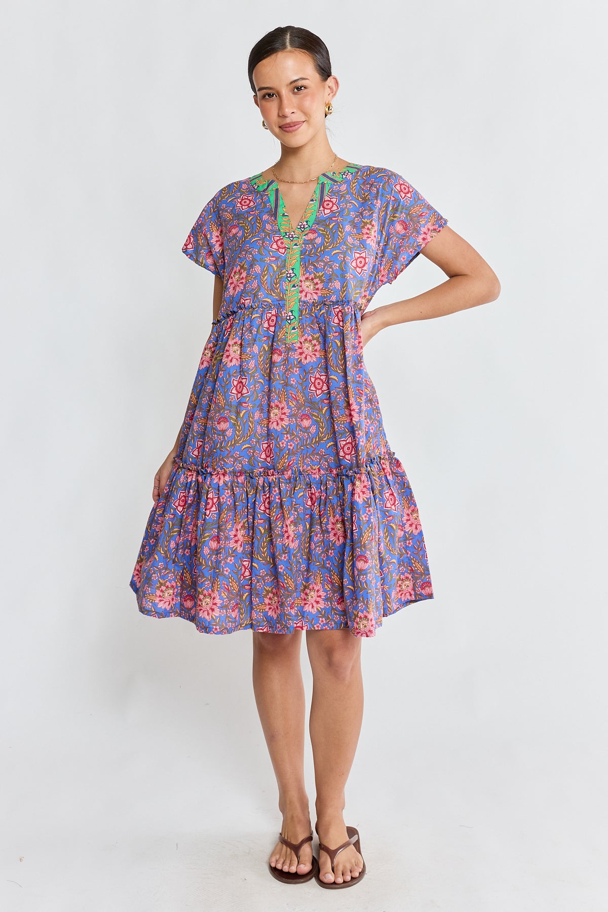 Ibisa - Teeta Dress - Ocean