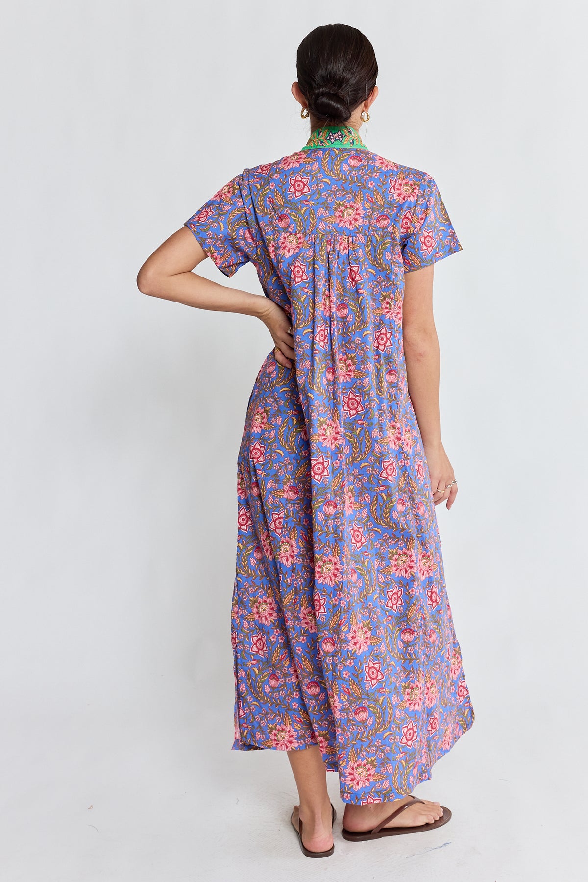 Ibisa - Teeta Midi Dress - Ocean