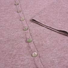 Mansted - Monsoon Eco Cotton Cardigan - Dark Rose