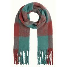 King Louie - Check Scarf - Porto Red
