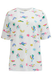 Sugarhill - Kinsley Relaxed T-shirt - Off-White, Summer Joy