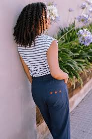 Sugarhill - Rowan Trousers - Navy, Triple Star