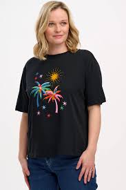 Sugarhill - Kinsley Relaxed T-shirt - Palms &amp; Sunshine