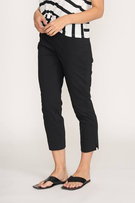 Foil - Fuss Free 7/8 Taper Pant - Black
