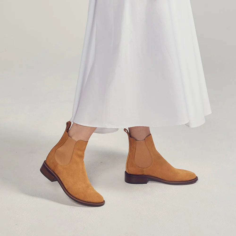 EOS -  Karla Ankle Boot - Camel Suede