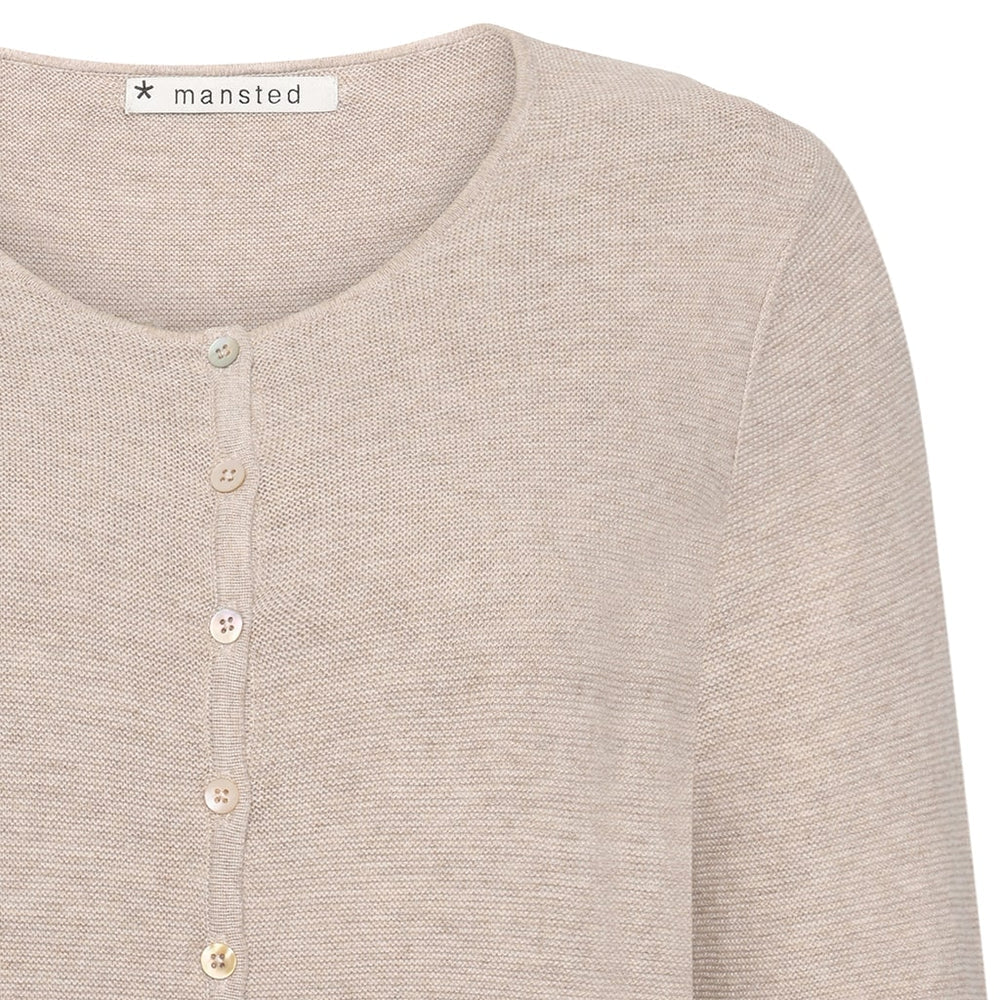Mansted - Monsoon Eco Cotton Cardigan - Oat