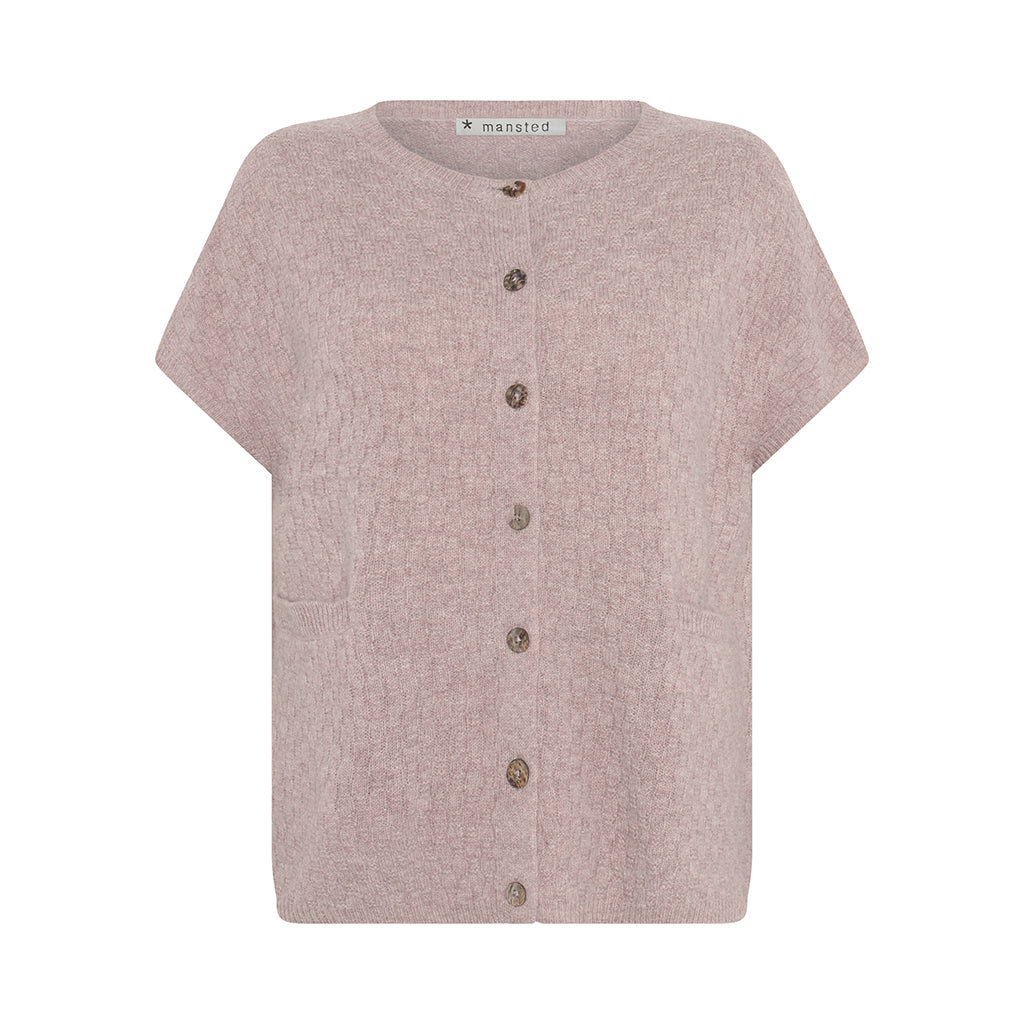 Mansted - Komma Lambswool Vest - Rose