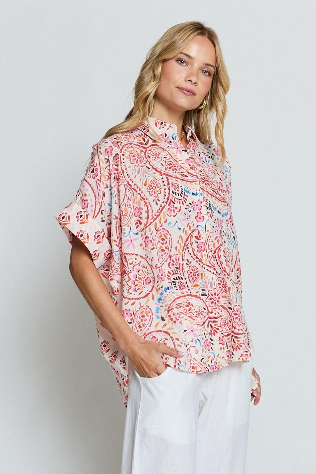 Lula Life - Kamila Shirt - White