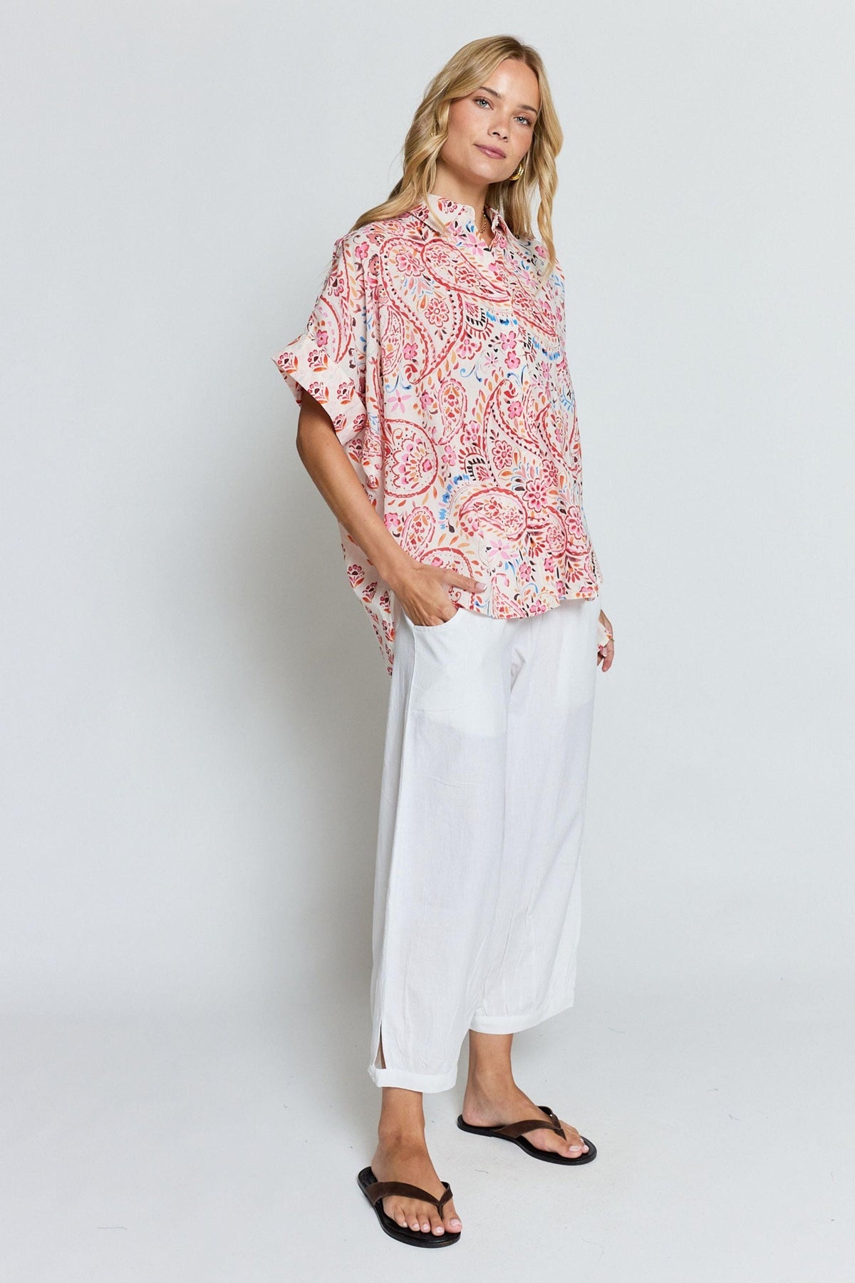 Lula Life - Kamila Shirt - White