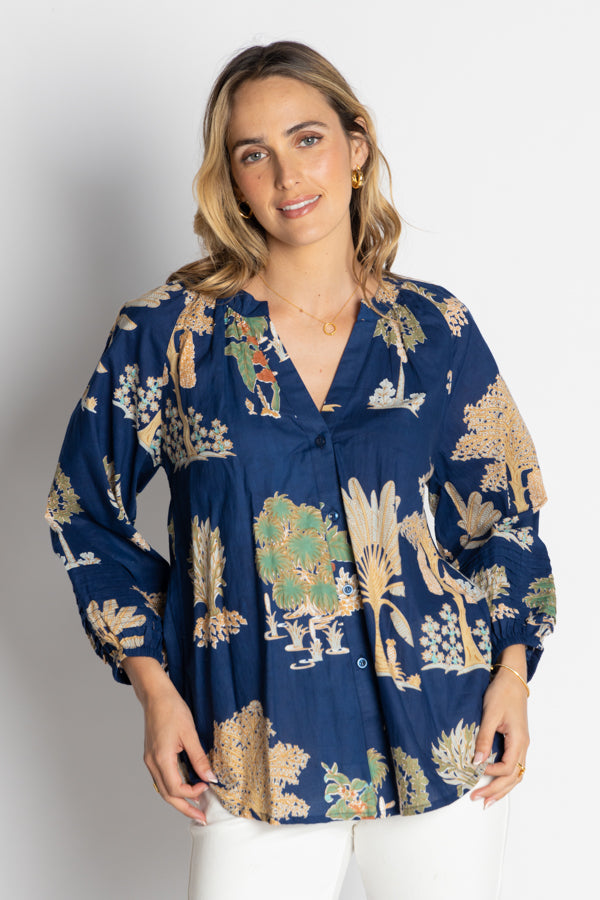 Lula Life - Amrita Shirt - Navy
