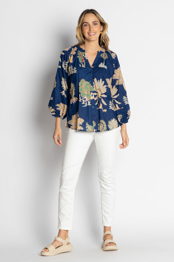 Lula Life - Amrita Shirt - Navy