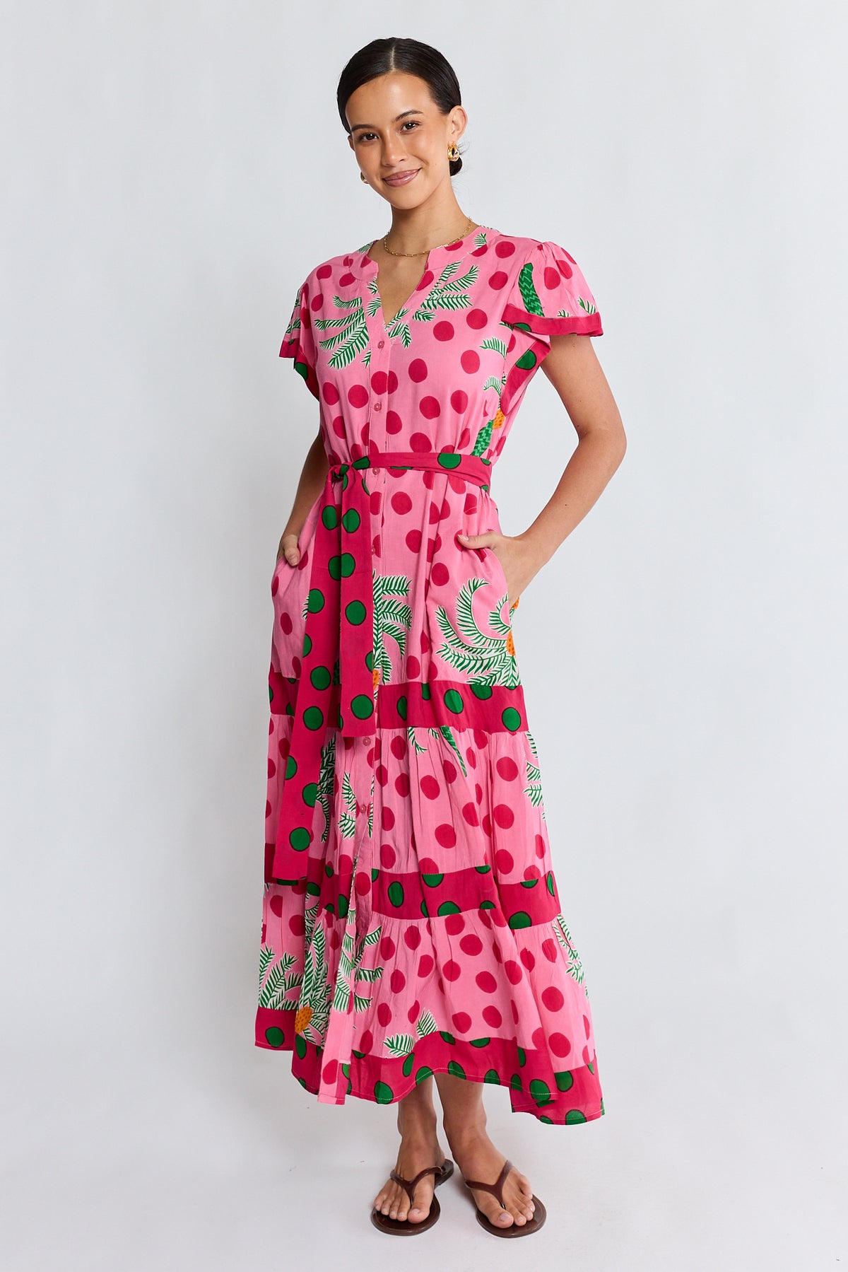LulaLife - Blanch Midi Dress - Melon