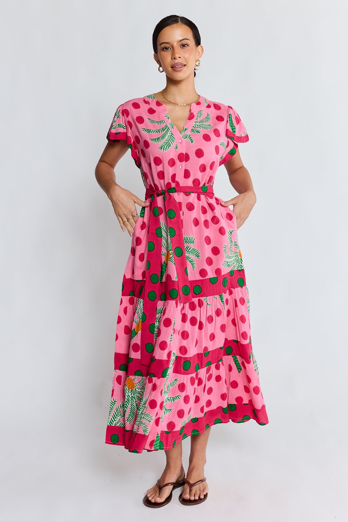 LulaLife - Blanch Midi Dress - Melon